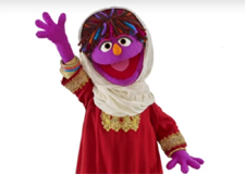 Une jeune Afghane dans Sesame Street