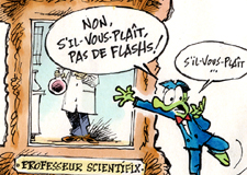 Pourquoi ne voit-on jamais le Professeur Scientifix?