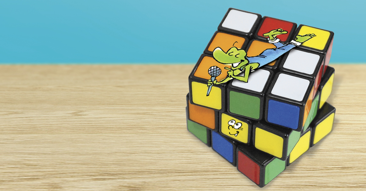 Beppo et un cube Rubik