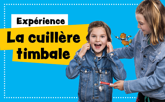 Expérience de la cuillère timbale.