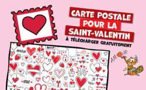 Carte postale de Saint-Valentin à télécharger