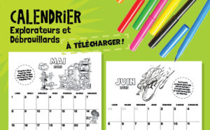 Extrait du calendrier à colorier de mai et juin 2023