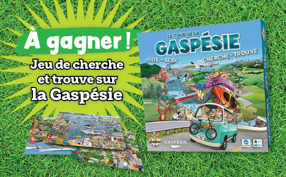 Concours: gagnez un jeu de cherche et trouve sur la Gaspésie!